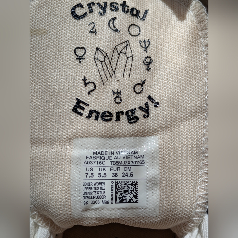 Converse All Star Lift 2X Platform Embroidered with
astrological Signs. Size 7.5 - Picture 4 of 13
